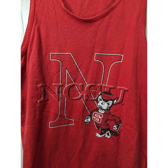 Vintage North Carolina NC State Wolfpack Tank Top Adult M Medium Single Stitch - Picture 3 of 14